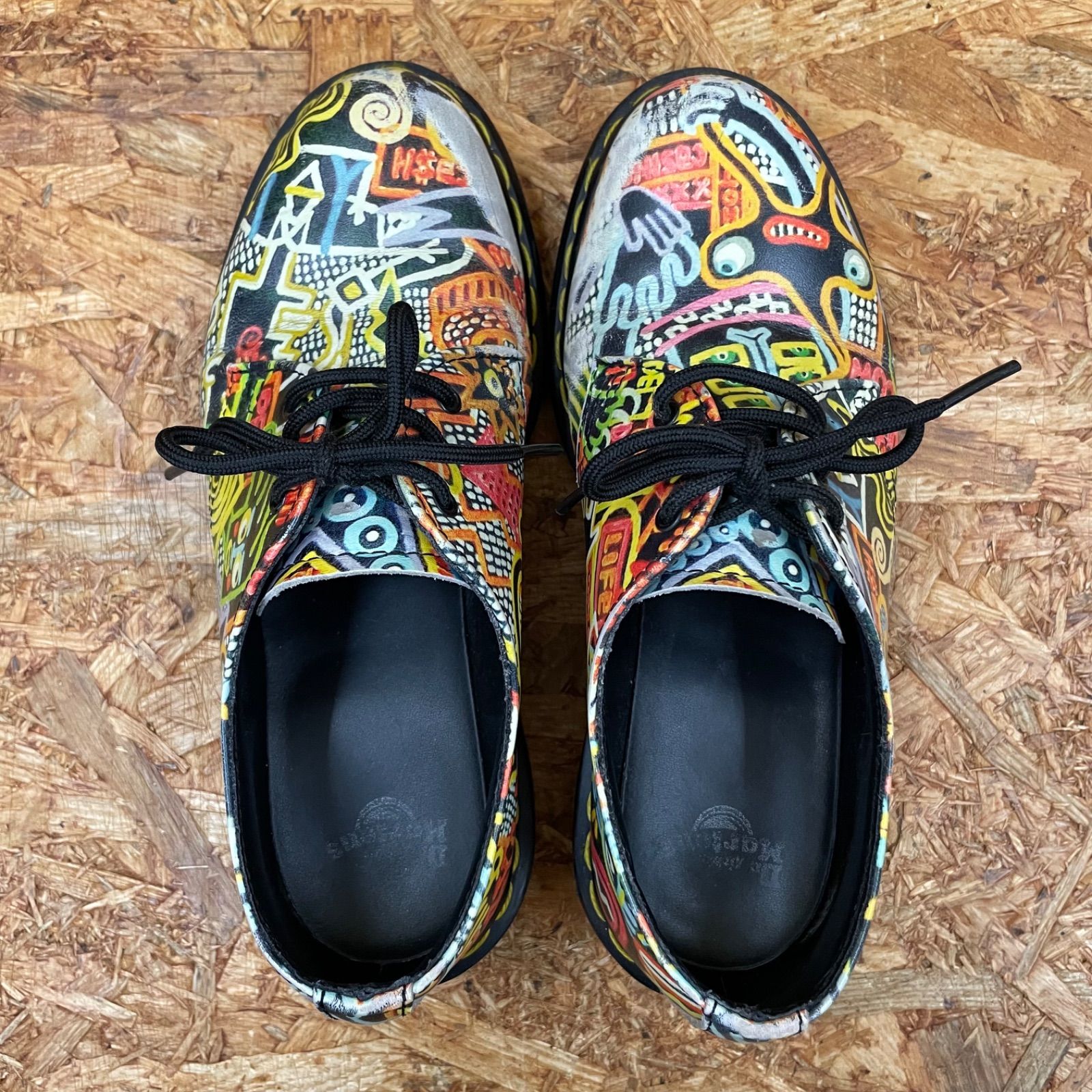 Dr.Martens × MARK WIGAN 3ホール UK4 23.0~23.5cm 総柄 ドクター 