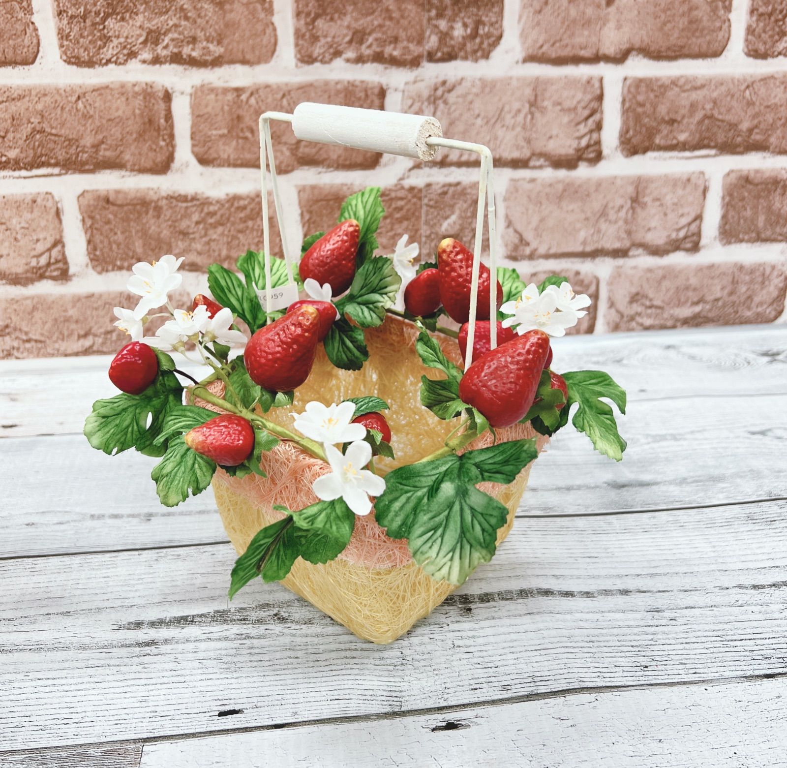 いちごのバスケット （2種類各1個セット） フェイクフルーツ イチゴ