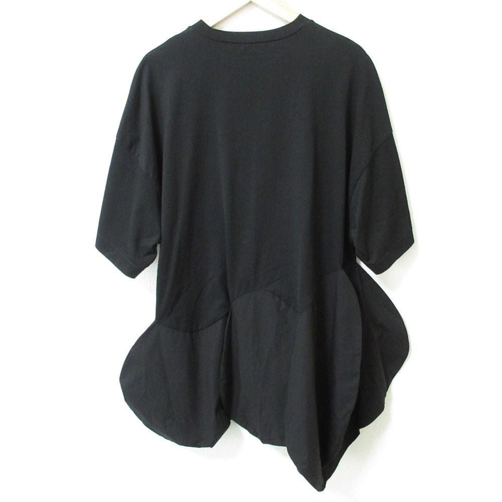 良品 23SS ENFOLD エンフォルド COMBI T-SHIRT 裾フレア 五分袖 ドッキング カットソー Tシャツ チュニック 38 ホワイト レディース 古着 中古 USED 美品 23SS ENFOLD エンフォルド COMBI T-SHIRT 裾フレア 五分袖