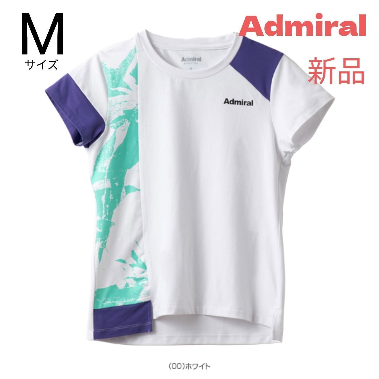 新品タグ付き♪Admiral テニスシャツ Mサイズ アドミラルテニスウェアシャツM