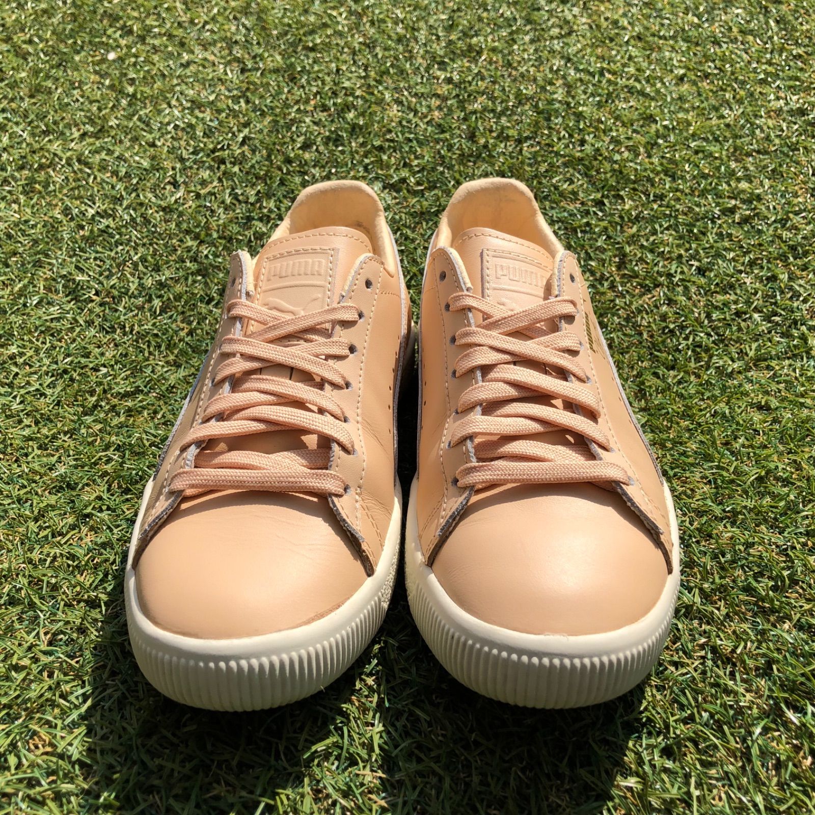 美品23 PUMA CLYDE NATURALプーマ クレイド ナチュラルE47