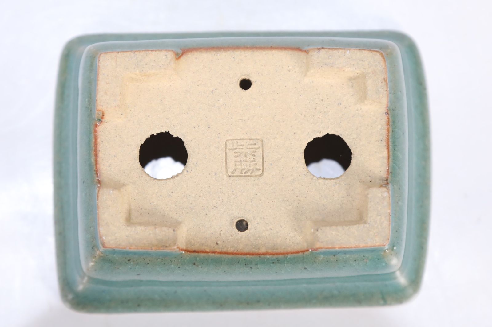 最終値下げスタート！ 石井盆栽 柴勝 緑釉長方鉢 p-003 長持ち