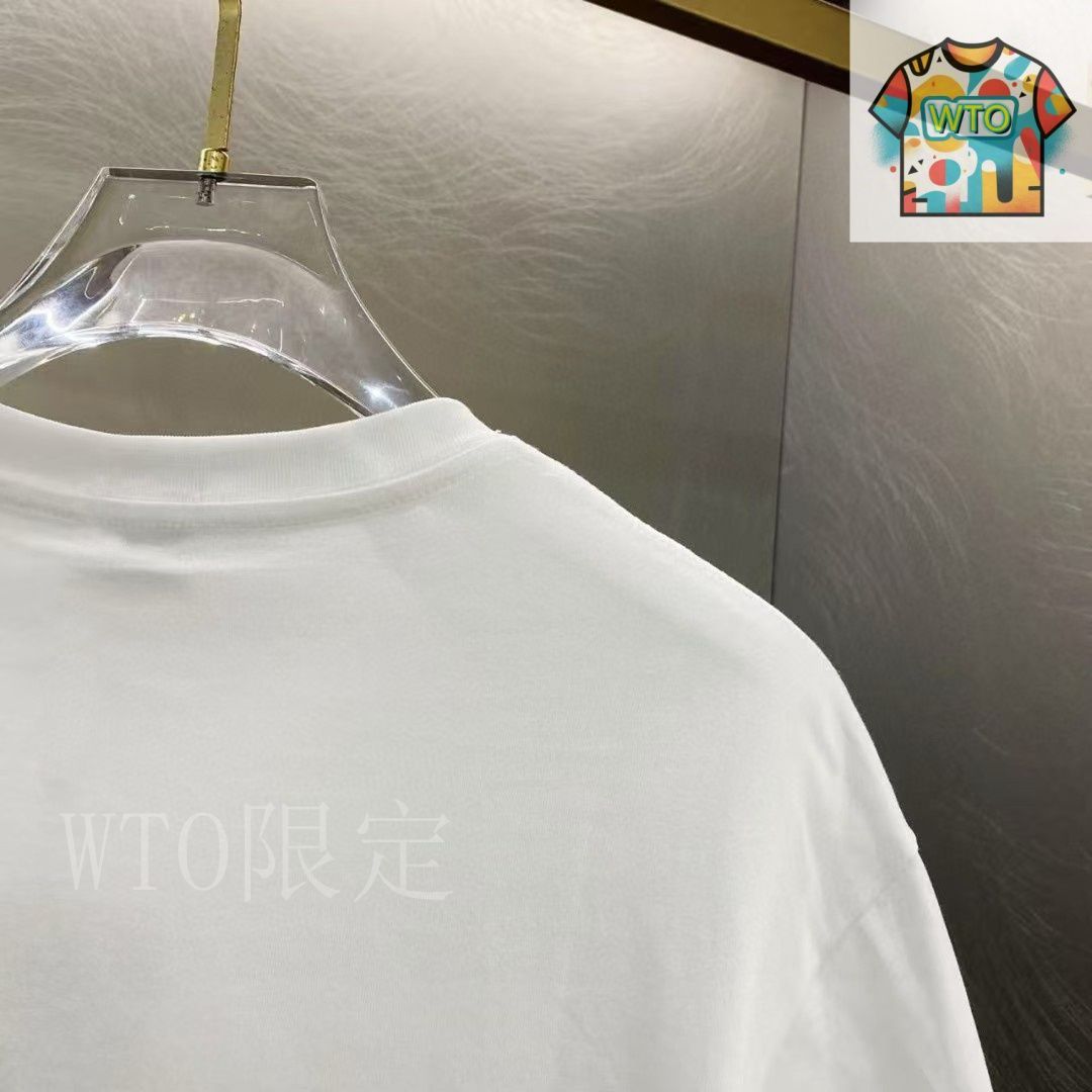 2025春夏【VIP価格】ルイヴィトン クルーネック ロゴ 白Tシャツ プリントシグネチャー Tシャツ ｜ルイ・ヴィトン 公式サイト