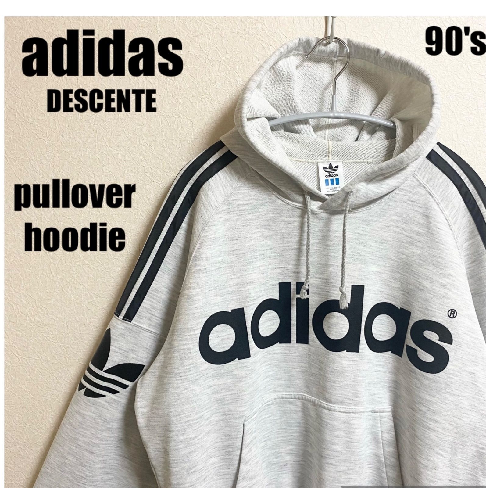 90s アディダス デサント adidas DESCENTE プルオーバー パーカー