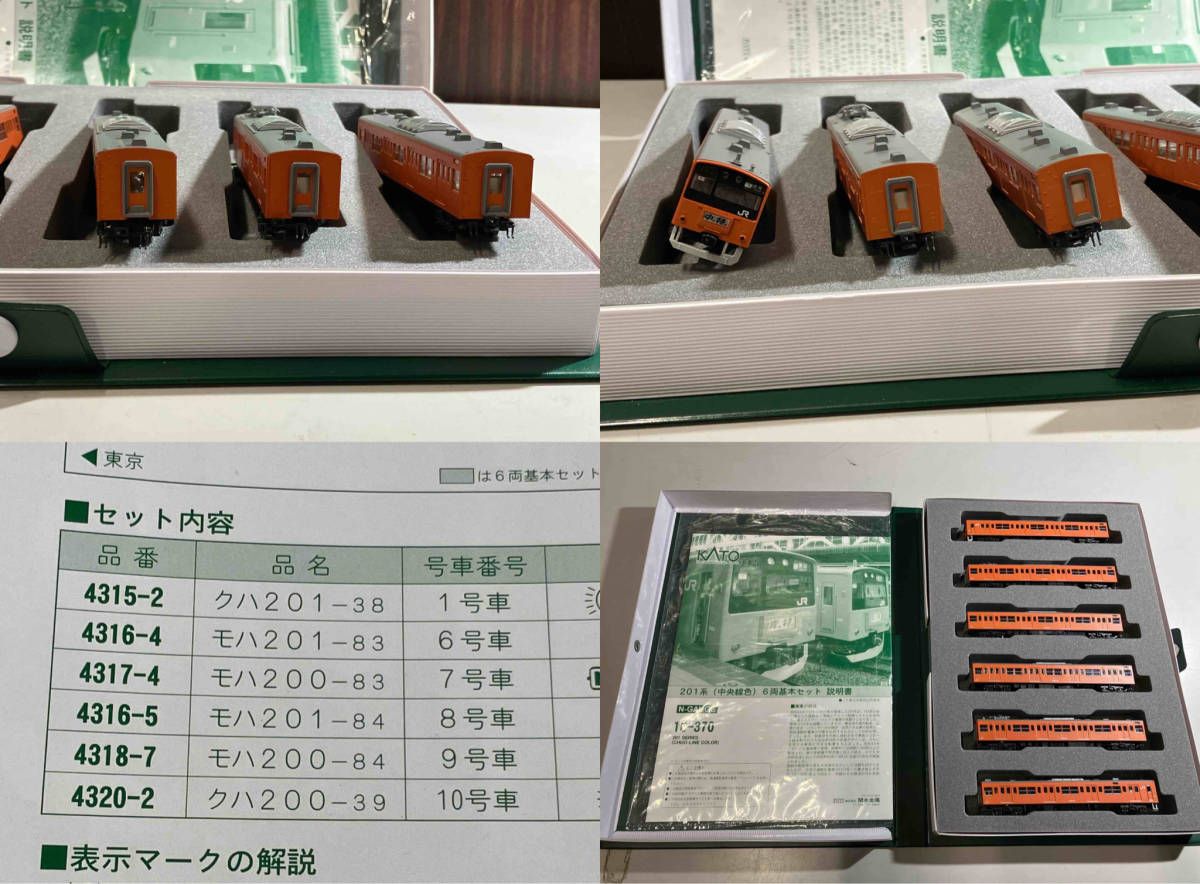 Nゲージ KATO 10-370 201系電車 (中央線色) 6両基本セット