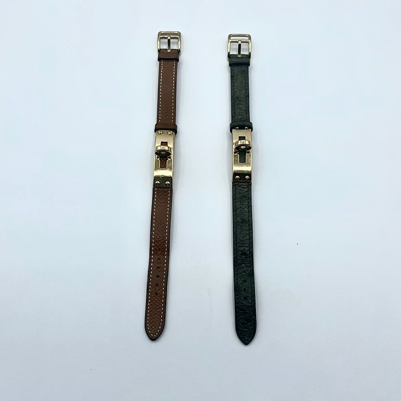 HERMES】エルメス カデナ ケリーウォッチ GP ゴールド ベルト2本付き