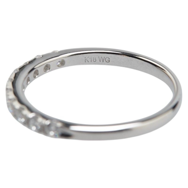 ハーフエタニティ K18WG ホワイトゴールド レディース【1-0212070  