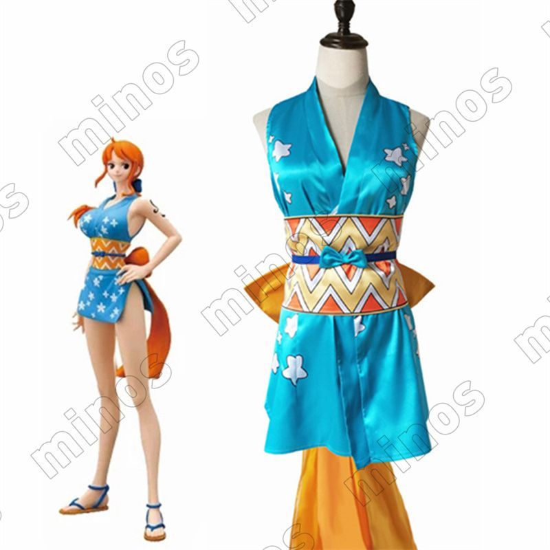 ONE PIECE ワンピース ナミ コスプレ 衣装 コスチューム 浴衣 Nami コスプレ衣装 ワノ国 Cosplay 和服 演出服 変装 仮装  日常服 アニメ 祭り 学園祭 文化祭 漫遊展 ハロウィン クリスマス コスチューム - メルカリ