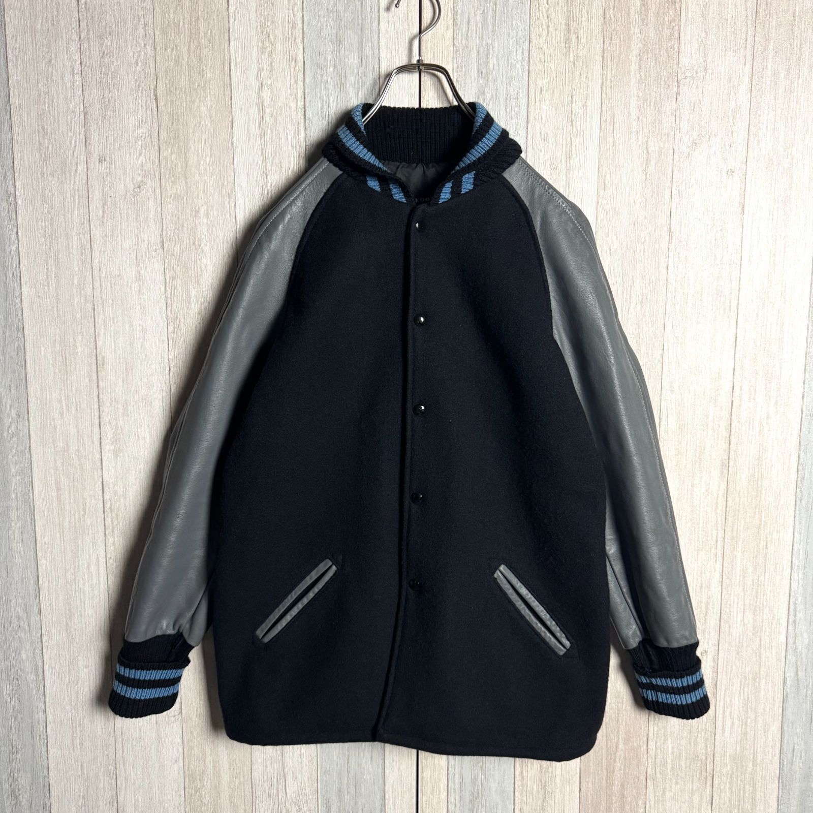 USA製 SKOOKUM スクーカム ファラオジャケット 袖レザー スタジャン