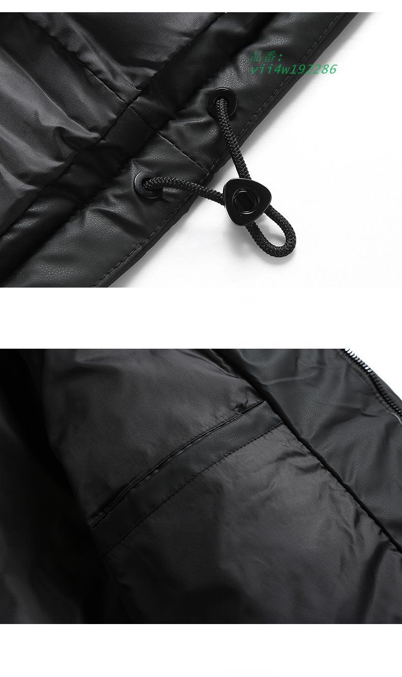 メンズ ダウンジャケット 光沢 立体的ポケット PUレザー 大きい ブルゾン ミリタアウトドアカジュアル 防寒 冬服 冬服 防風 ワンポイント おしゃれ vii4w192286 WWW_HOMU-JOURNEY_COM