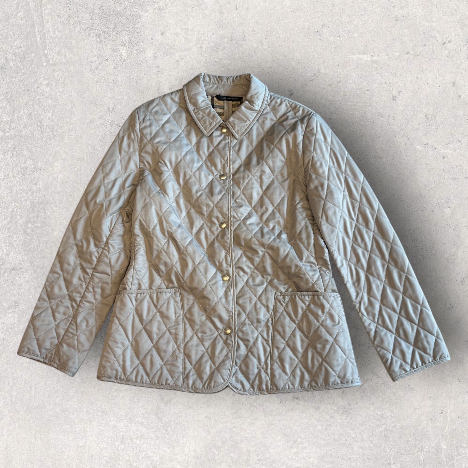 BURBERRY LONDON バーバリー ロンドン キルティングジャケット ノバチェック MADE IN ENGLAND