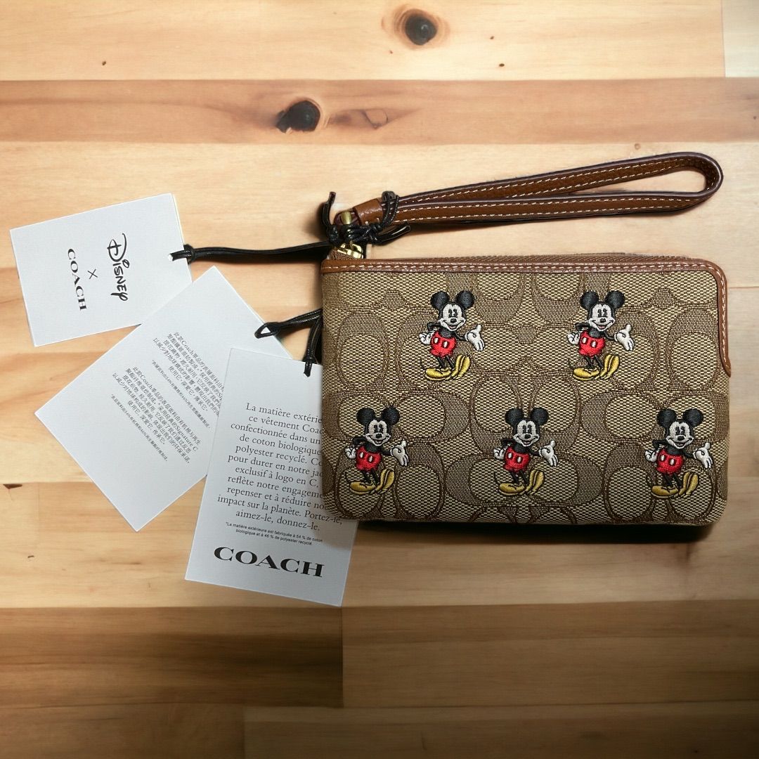高評価レビュー DISNEY 新品未使用品 x リストレット *ディズニー100周年 COACH バッグ