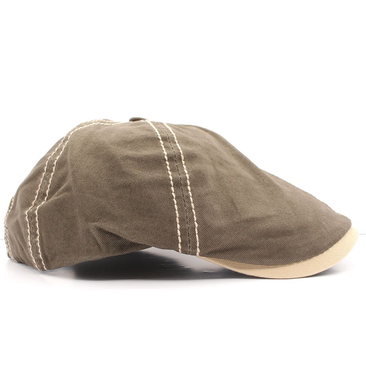 キャスケット帽 インパクトワッペンデザイン 無地 綿キャップ 帽子 56cm~59cm KC49-4