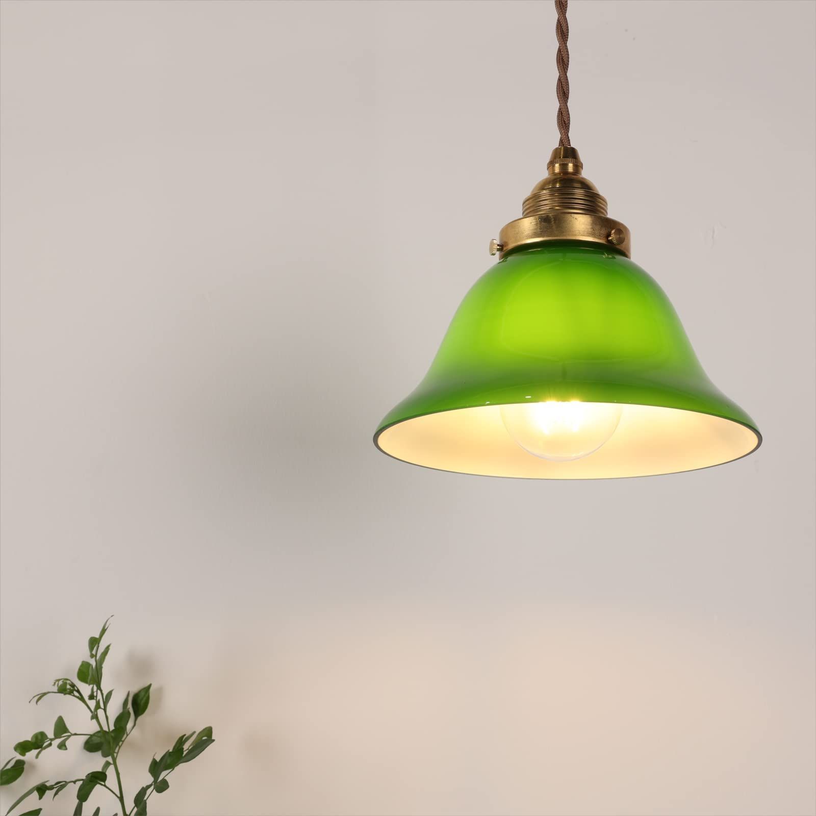 かわいい間接照明手作りガラスLED電球付属 Green