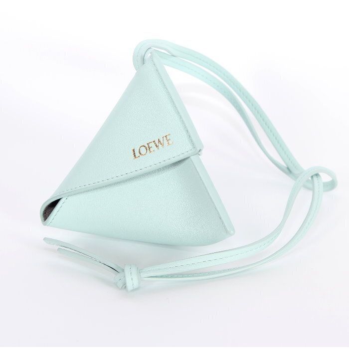 LOEWE ロエベ パズル フォルド チャーム アイスブルー オレンジ