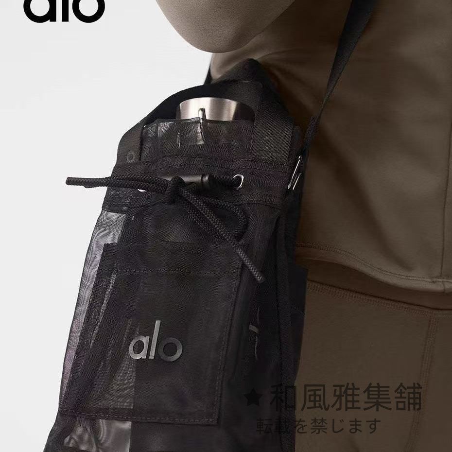 Alo Yoga アロヨガ ショルダーバッグ 軽くて シースルー トート