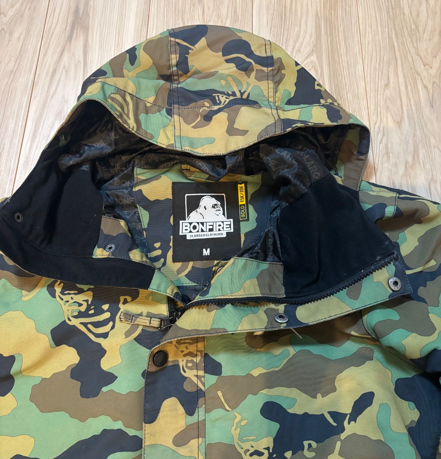 BONFIRE 迷彩柄ジャケット XL エクストララージ XLARGE BONFIRE 上下セット スノージャケット ウェア