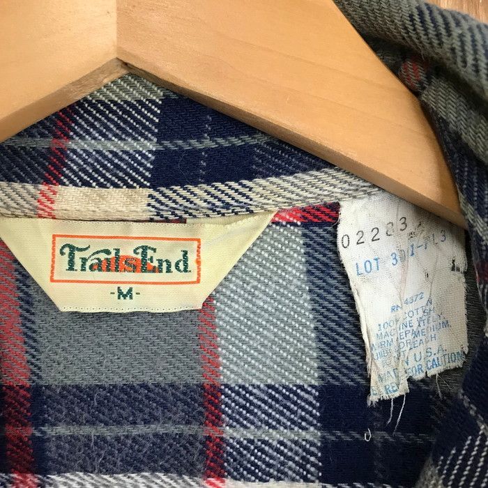 USA製 70s TrailsEnd トレイルズエイド ヘビーネルシャツ 長袖 USA製 70s TrailsEnd トレイルズエイド ヘビーネルシャツ 長袖