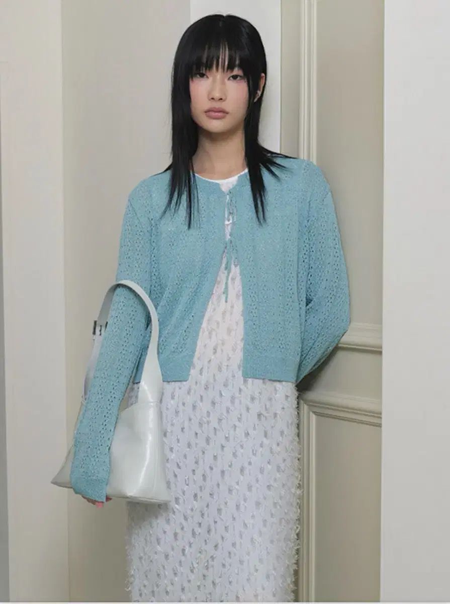 raive RAIVE レイブ Ribbon Punching Cardigan_S