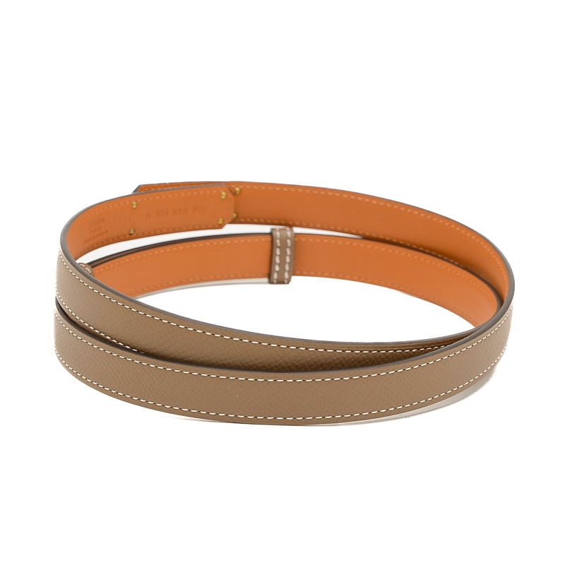 エルメス ベルト ケリーベルト18 エトゥープ ローズゴールド金具 B刻印