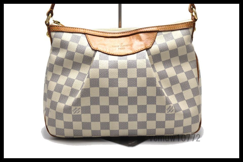 希少美中古□LOUIS VUITTON ダミエアズール シラクーサPM レザー