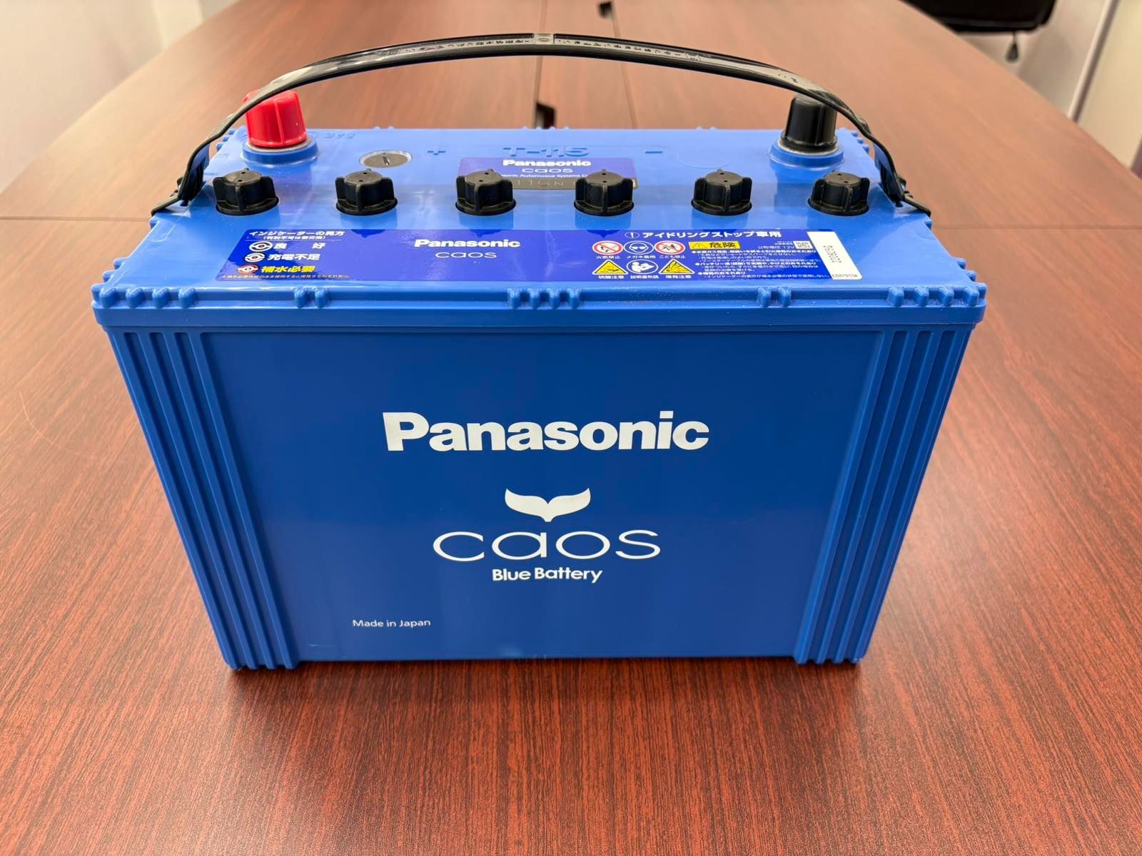 み N-T115 A4 Panasonic パナソニック caos カオス カーバッテリー アイドリングストップ車用 国産車用 Blue Battery L端子 沖縄 離島 配送不可