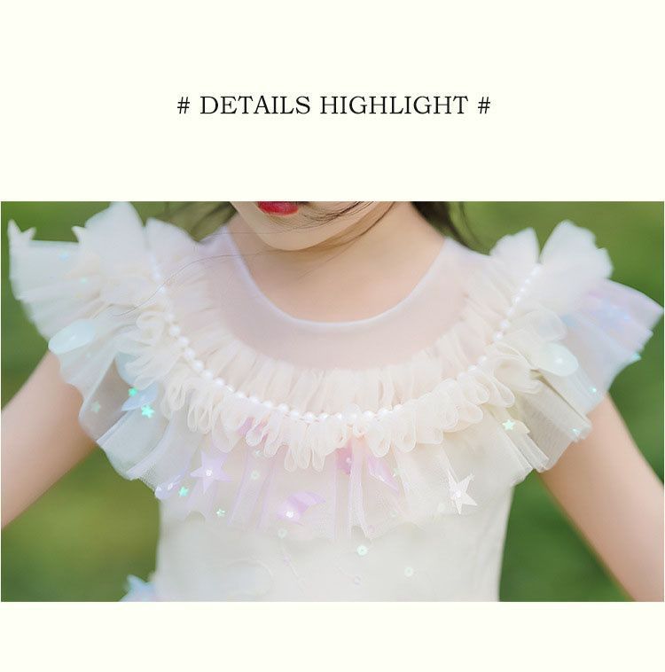 誕生日パーティー服チュールレースドレス 入園式ake02