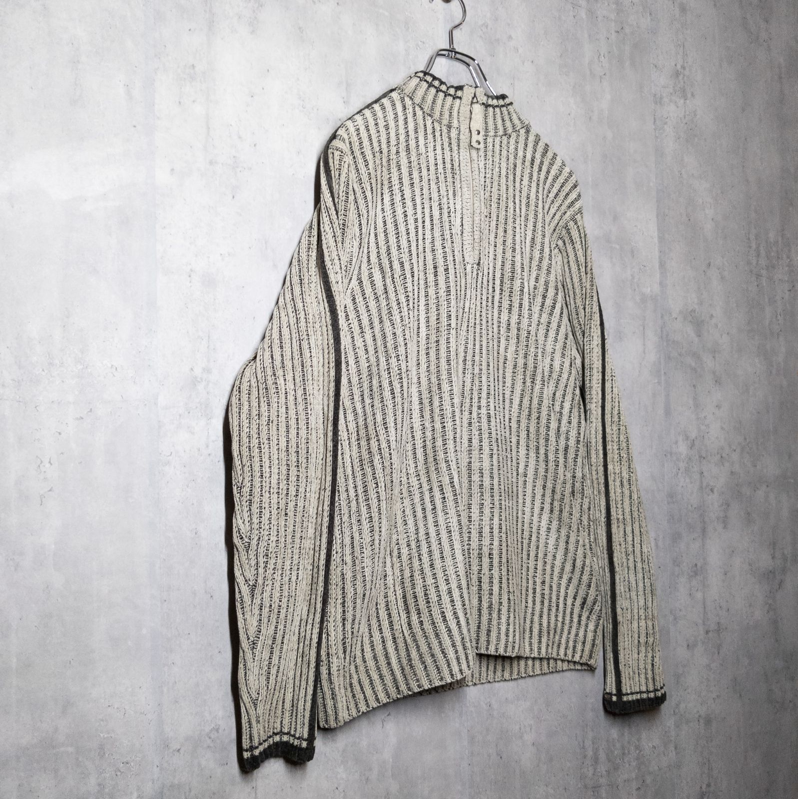 新作人気モデル 新品、未使用 【古着】 セーター ニット 白 黒 お洒落 ...