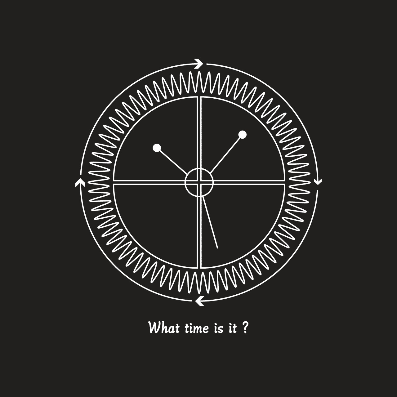 グラフィックスウェット　What time is it Black -Sweat-