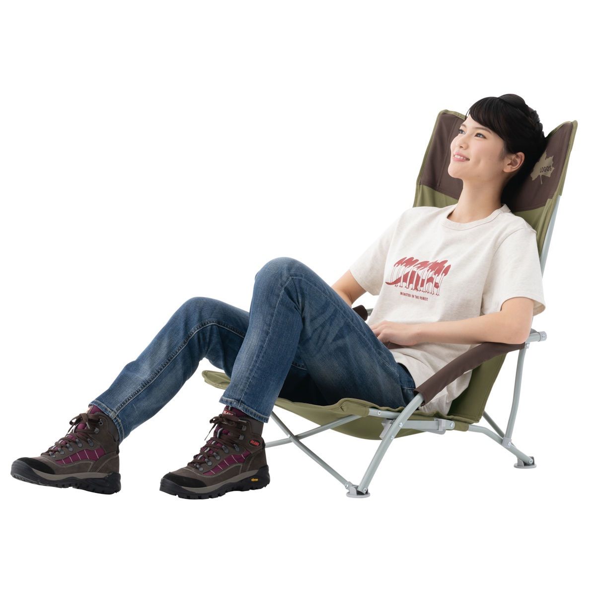 新品 ロゴス LOGOS Life ハイバックあぐらチェアプラス 二脚