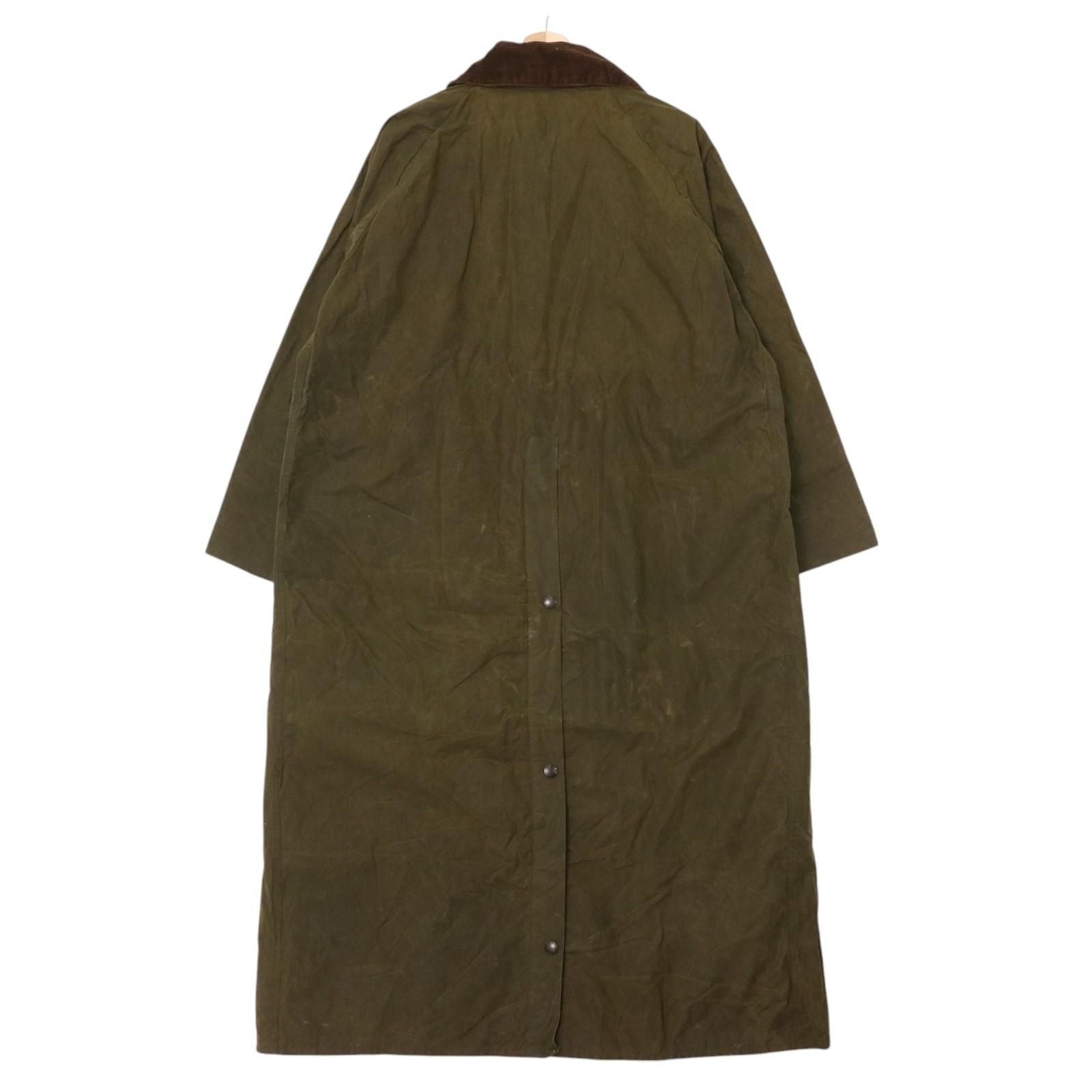 【87年製】2ワラント C38 barbour burghley バブアー Barbour ENGLAND製 BURGHLEY 2ワラント Oiled Cotton Coat バブアー