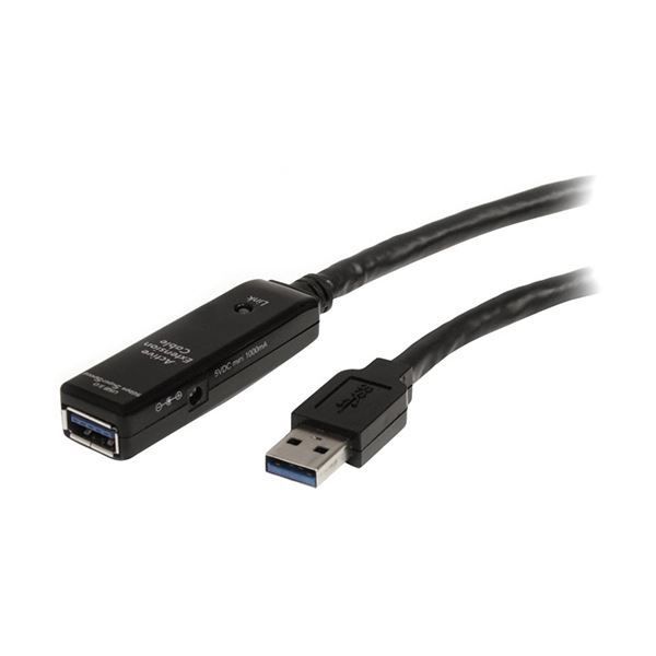 StarTech.com USB3.0 アクティブ延長ケーブル 10mType-A オス -Type-A メス USB3.0リピータケーブル USB3AAEXT10M 1本
