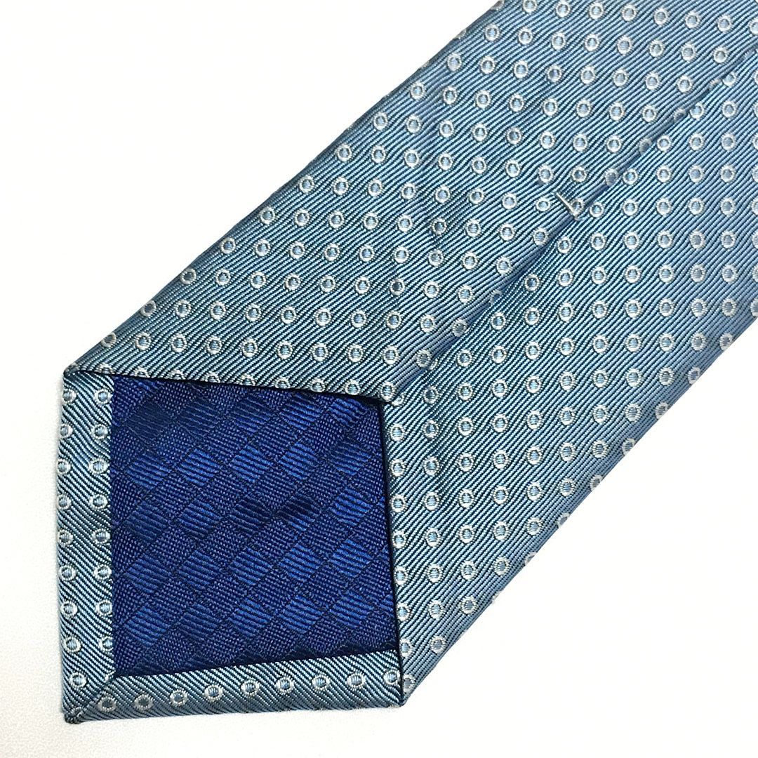 美品 ルイヴィトン Louis Vuitton ネクタイ シルク100% ライトブルー