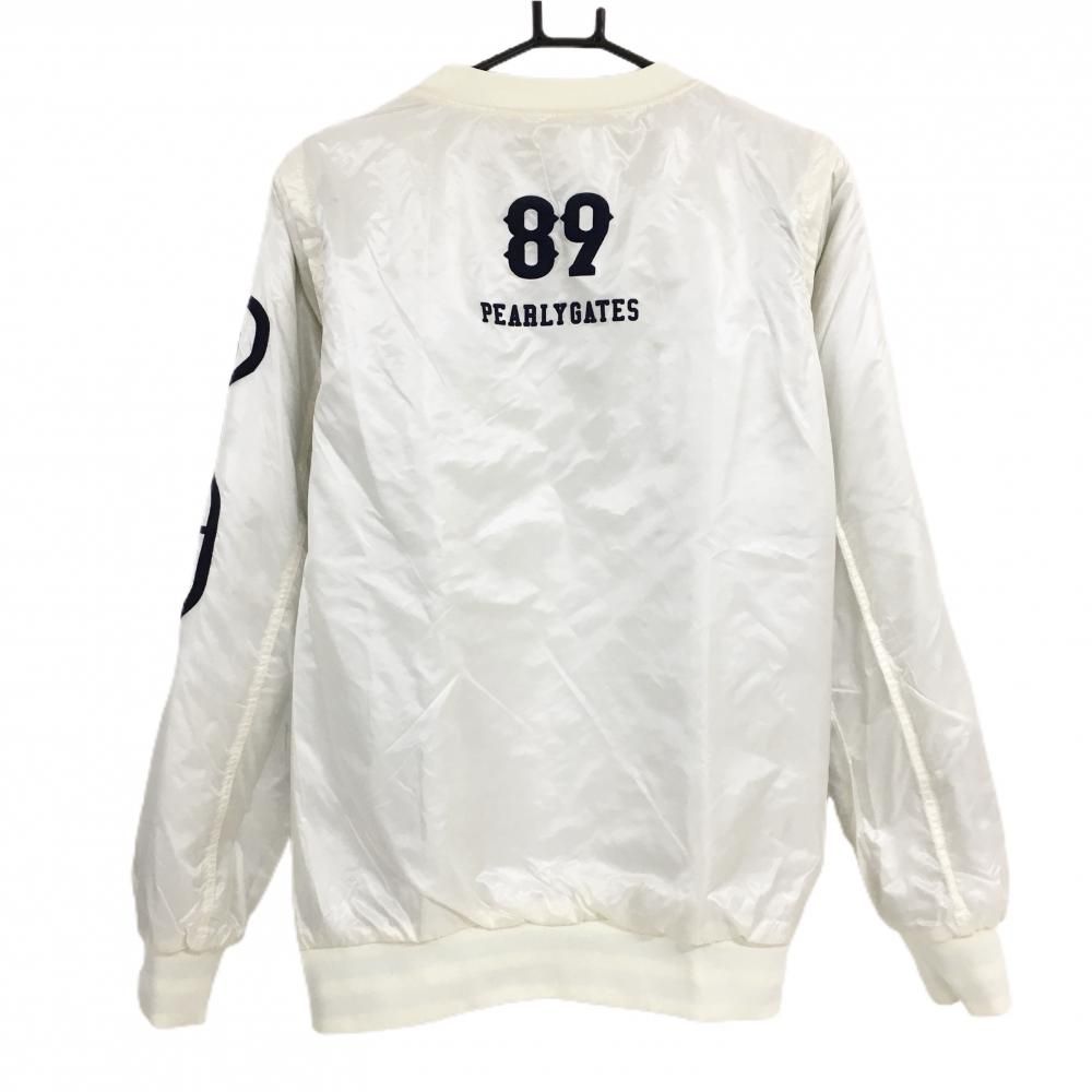 パーリーゲイツ 4WAY中綿リバーシブルスニード ネイビー×白 袖着脱可