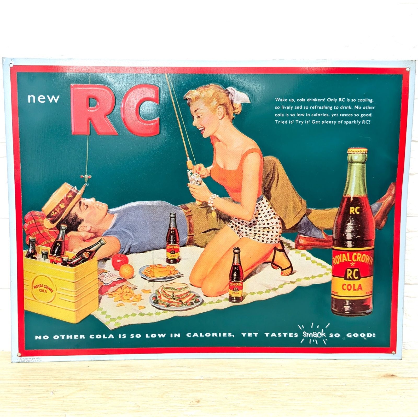 アメリカンブリキ看板 RCコーラ ピクニック アメリカ雑貨 サインプレート
