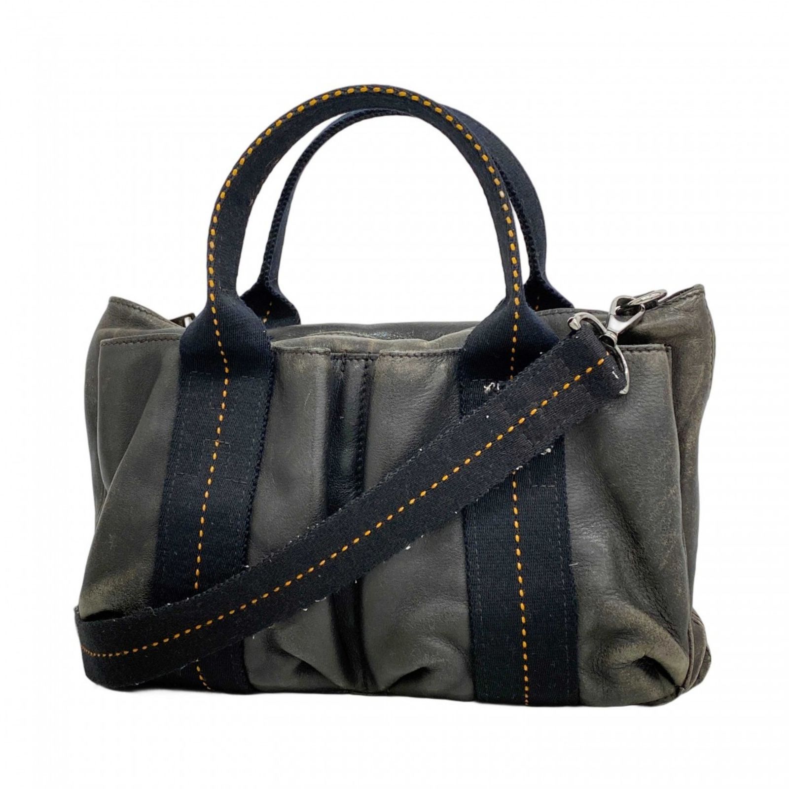 HERMES エルメス キャラバンホリゾンタルPM ハンドバッグ カーフ