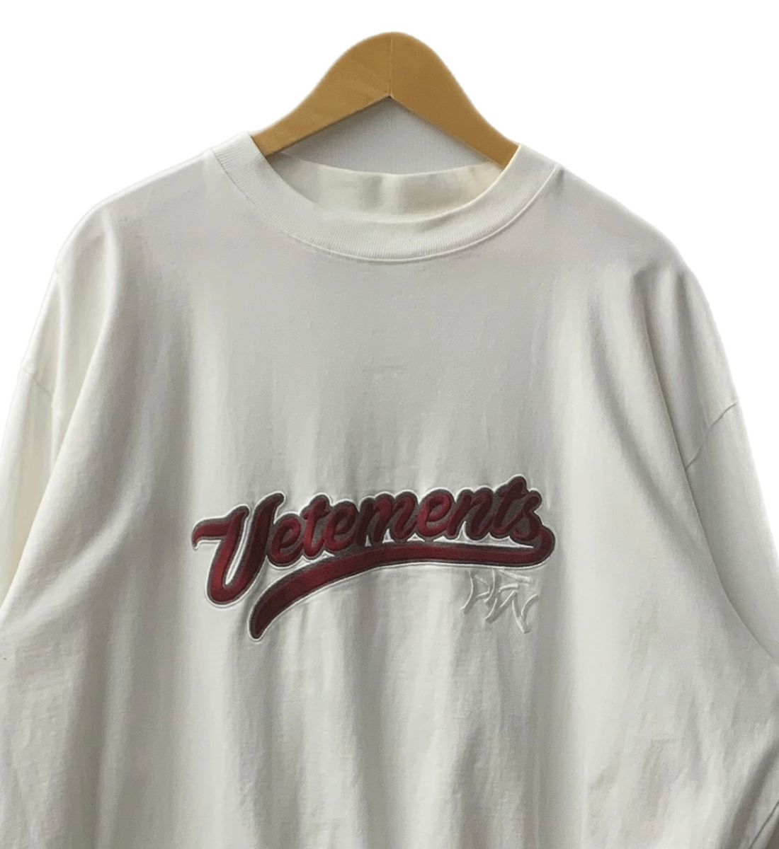 VETEMENTS 18SS ベースボールロゴオーバーサイズTシャツ vetements ベースボールロゴ VETEMENTS 18SS ベースボールロゴオーバー