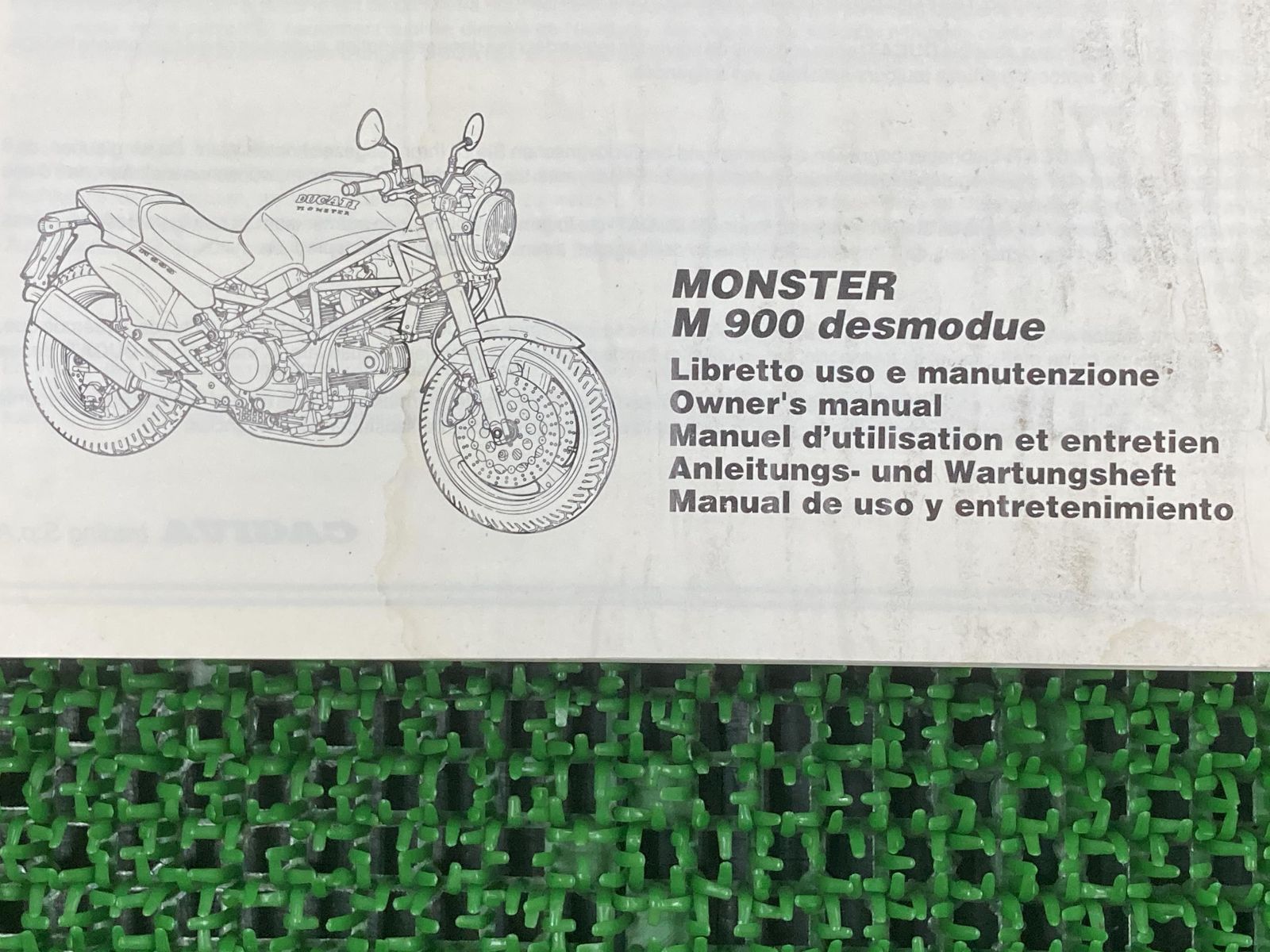 モンスターM900デスモデュエ 取扱説明書 ドゥカティ 正規 中古 バイク 整備書 配線図有り desmodue DUCATI 英・伊・仏・西・独語