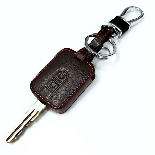 Nissan Cowhide Leather Key Case Key Cover Key Holder Nissan March K12 Note E11 Wingroad X-Trail T30 Cube Teada La Tiola Festa Expert Caravan E25 Stage Amrano Z50 Serena C24 C25