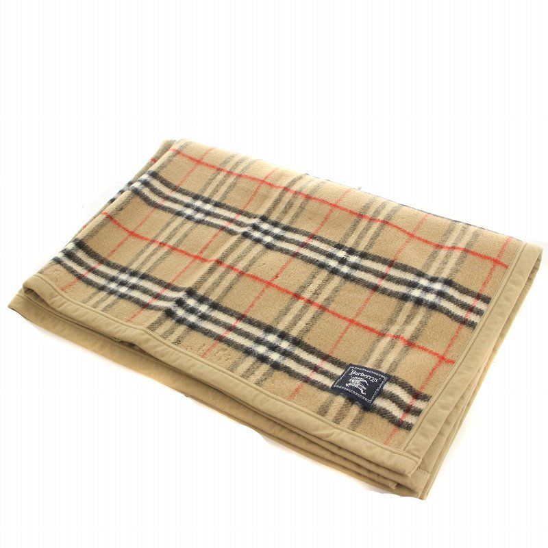 BURBERRY　バーバリーズ　ウール　シングル毛布　ノバチェック　西川産業 BURBERRY - バーバリー BURBERRY 綿100% 日本製 西川産業 ノバ