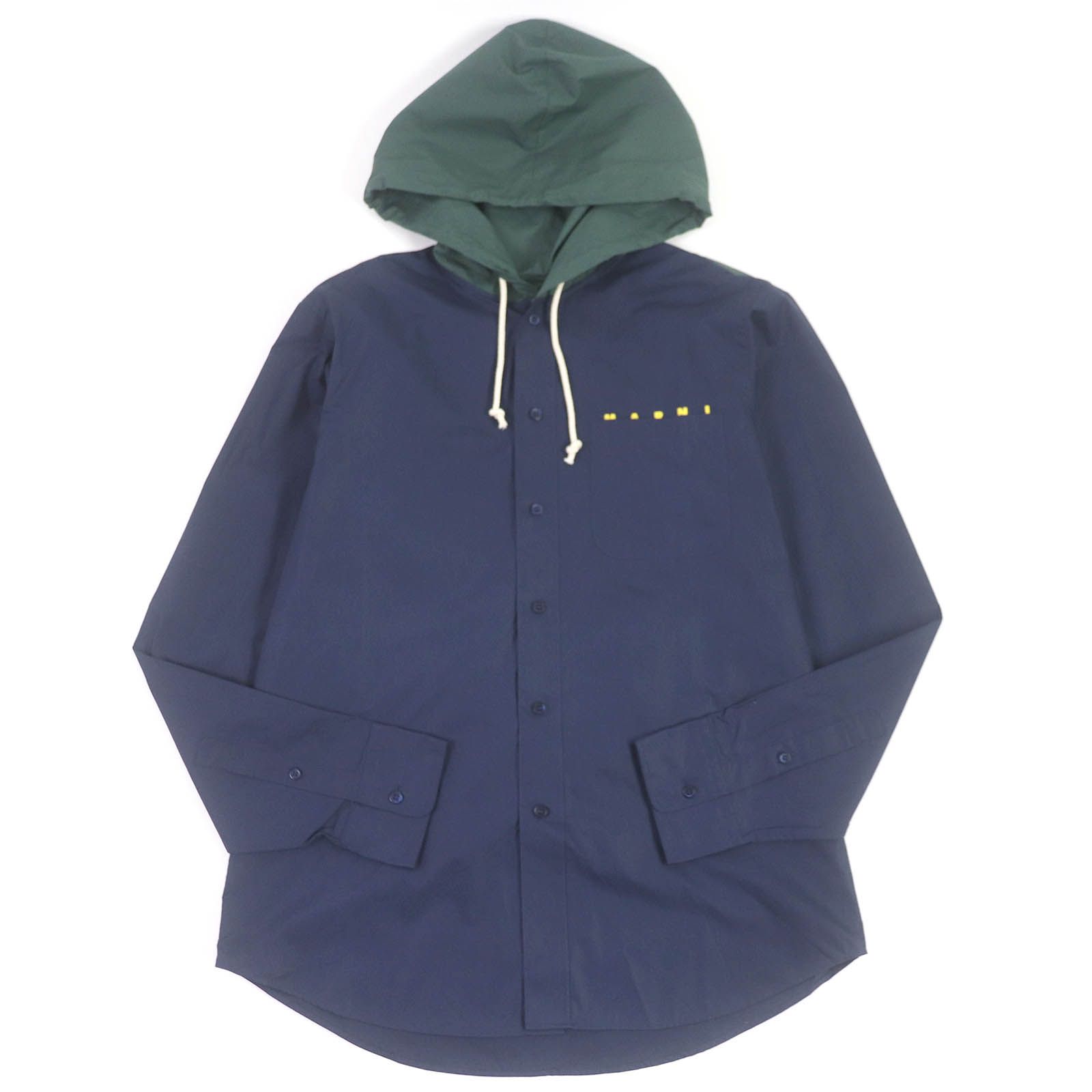 極美品□MARNI マルニ 21SS CUMU0217PQ ロゴプリント コットンポプリン 