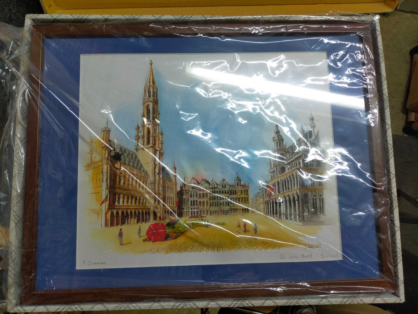 F01-20250617-555 Y. Ziaeian 水彩画『グランプラス（De Grote Markt 