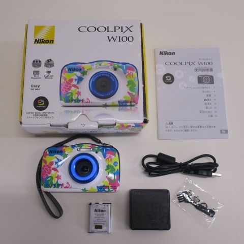 ニコン デジタルカメラ COOLPIX W100 防水 W100MR クールピクス マリン