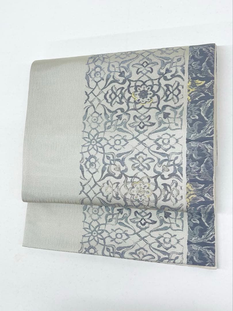 袋帯 金糸 銀糸 正絹 六通 ガード加工済 - メルカリ