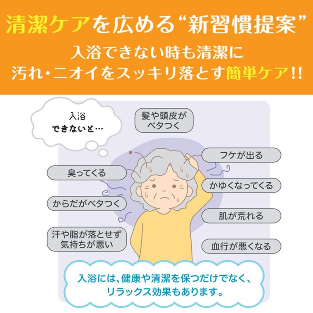 ハビナース お湯のいらない泡シャンプー