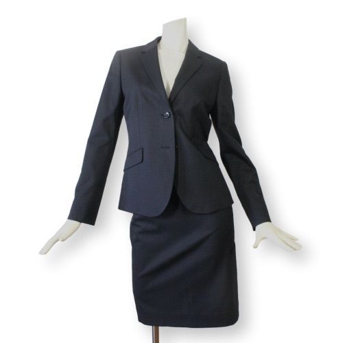 12 オリヒカ ライム スカートスーツ 上M 下S ブラック 黒 上9号 下7号 ウォッシャブル 洗濯可 面接 ビジネス ORIHICA RHYME