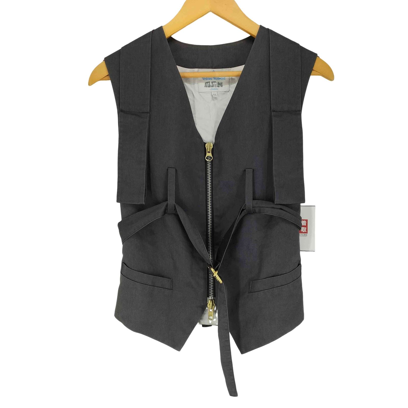ヴィヴィアンウエストウッドマン Vivienne Westwood MAN ライカ期 マルチジップ ボンテージ ハーネスベスト メンズ JPN：44 