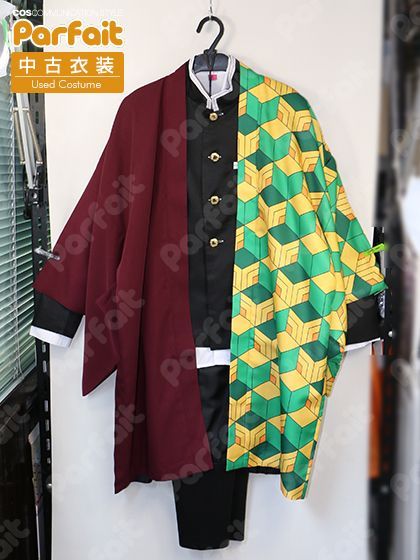 コスプレ衣装 鬼滅の刃／冨岡義勇（Mサイズ）【ウィッグ、草履