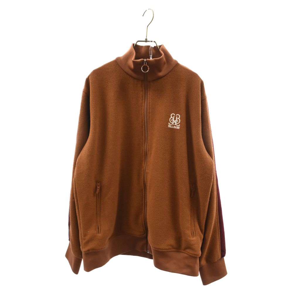 BELLMORE (ベルモーレ) GOLF EMBLEM TRACK JACKET フロントロゴ刺繍 トラック ジャケット ブラウン