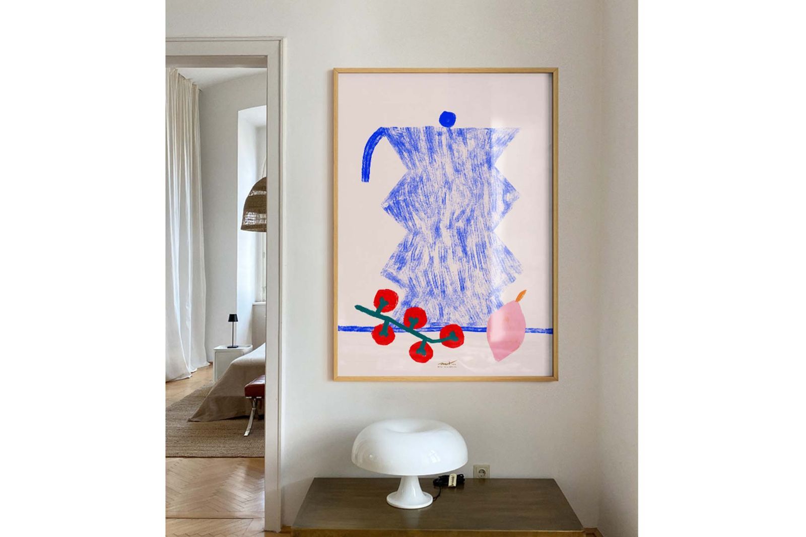 北欧ヴィンテージ チーク ウォールシェルフ ウェグナー チェア 花瓶